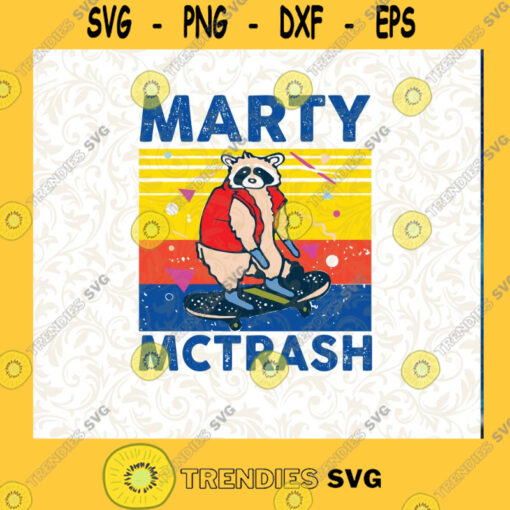 Raccoon Vintage Marty McTrash Raccoons Lover Sublimation Gifts PNG File Download Cutting Files Vectore Clip Art Download Instant
