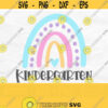 Rainbow Kindergarten Svg Rainbow Svg Back To School Svg Kindergarten Png Sublimation Design Kindergarten Teacher Svg Teacher Png Design 754