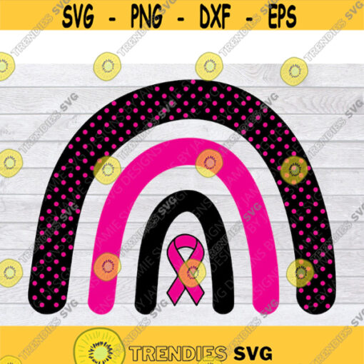 Rainbow SVG Cancer Survivor SVG Breast Cancer SVG Cancer Ribbon Svg Pink Ribbon Svg Hope Svg Breast Cancer Ribbon Svg .jpg