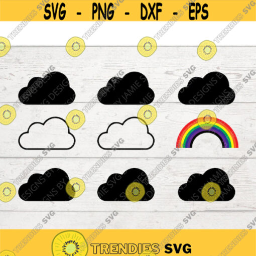 Rainbow SVG Nursery SVG Onesie SVG New Baby Svg Nursery Decor Svg Pride Svg Rainbow Cut File Baby Shower Svg Cloud Svg .jpg