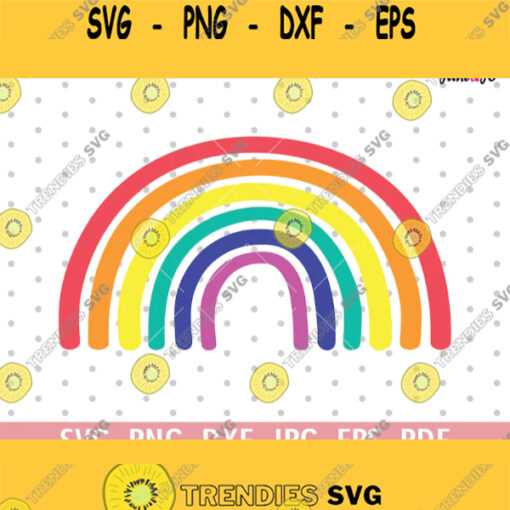 Rainbow SVG Rainbow Clipart Rainbow Pastel cute Sky Svg Rainbow PNG Jpg Eps Dxf Circut Cut files Silhouette Clip Art Instant Download