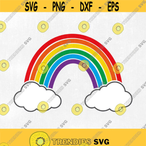 Rainbow Svg Rainbow Clipart svg png jpg eps dxf studio.3 Cut files for Cricut and Silhouette Clipart Instant Download. Design 164