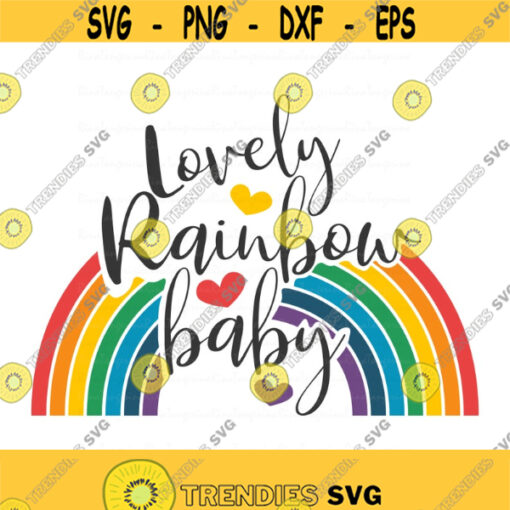 Rainbow baby svg baby svg png dxf Cutting files Cricut Funny Cute svg designs print for t shirt quote svg Design 445