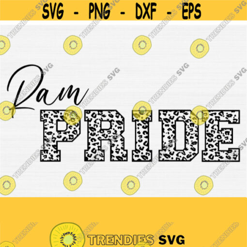 Ram Pride Svg Team Spirit Svg Cut FileHigh School Football Basketball Basketball Softball Team Svg Files for Cricut Vector Clipart Design 1258