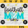 Rams Football Mom SVG Team Spirit Heart Sport png jpeg dxf Commercial Use Vinyl Cut File Mom Dad Fall School Pride Cheerleader Mom 1877