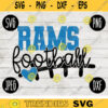 Rams Football SVG Team Spirit Heart Sport png jpeg dxf Commercial Use Vinyl Cut File Mom Dad Fall School Pride Cheerleader Mom 1612