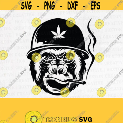 Rasta Monkey Smoking Joint Svg Animal Smoking Weed Gorrilla Smoking joint Smoking Cannabis Svg Smoking Marijuana Joint svgDesign 289
