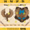 Raven House Crest Emblem Raven Color Vector School of Magic Cut File Raven Clip Art Vector Bird Shield Crest SVG