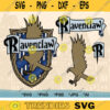 Raven House Crest Emblem SVG Color Bundle Raven Sigil Vector Download School of Magic Cut File Raven House Clip Art PNG House Emblem