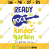 Ready To Rock Kindergarten SVG Kindergarten Boy svg Rock Guitar svg Boys Shirt svg Back To School svg First Day Of Kindergarten svg Design 639