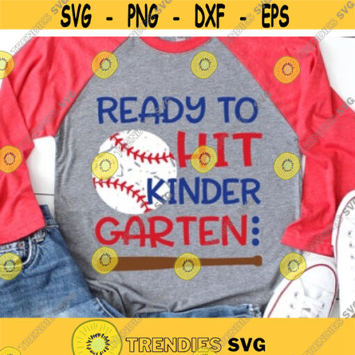 Ready to Hit First Grade Svg Boy 1st Grade Back to School Svg Baby Boy Funny Kids Shirt Svg Baseball Svg Cut Files for Cricut Png