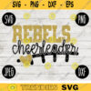 Rebels Cheerleader SVG Team Spirit Heart Sport png jpeg dxf Commercial Use Vinyl Cut File Mom Dad Fall School Pride Football Mom 2067