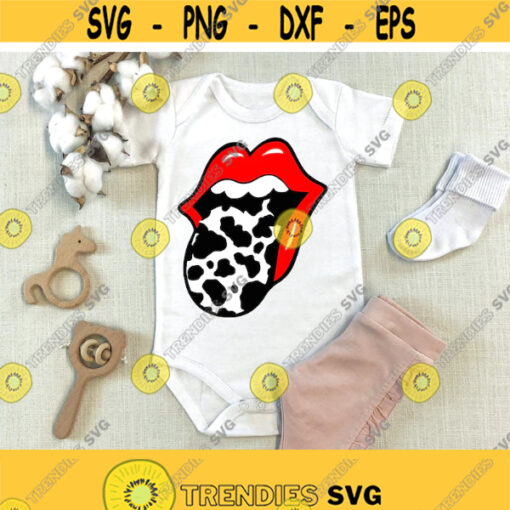 Red Lips With Cow Tongue SVG Lips Svg Cheetah Tongue Svg Leopard Lips Svg Red Lips Svg Cut File Silhouette Cricut Design 238
