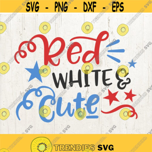 Red White Cute SVG Files for Cricut 4th of July Svg Fourth of July Svg Patriotic Svg Fireworks Svg Design 551