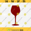 Red Wine Glass SVG Wine SVG Alcohol SVG Wine Glass svg png jpg eps dxf studio.3 Cut files for Cricut and Silhouette Clipart. Design 276