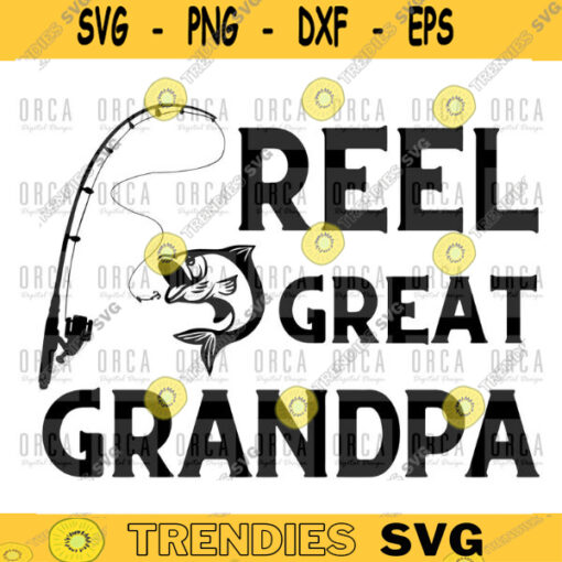Reel Great Grandpa svg fishing svg grandpa gift fathers day svg png digital file 93