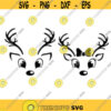 Reindeer Face SVG PNG PDF Cricut Silhouette Cricut svg Silhouette svg Christmas reindeer svg Reindeer Face Christmas svg Design 1938
