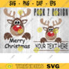 Reindeer Face Svg Cute Split Reindeer Svg Funny Kids Merry Christmas SVG Popular Svg File For Cricut Sublimation Png Designs Downloads 395