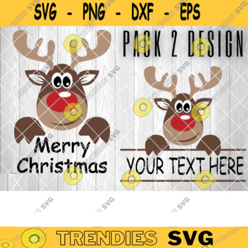 Reindeer Face Svg Cute Split Reindeer Svg Funny Kids Merry Christmas SVG Popular Svg File For Cricut Sublimation Png Designs Downloads 395