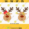 Reindeer SVG Christmas Xmas svg Boy and Girl Reindeer Christmas SVG Cutting File Svg CriCut Files svg jpg png dxf Silhouette cameo Design 110