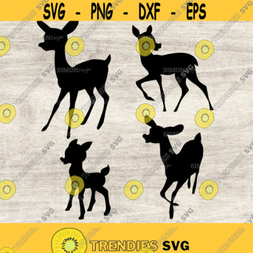 Reindeer SVG Reindeer Clipart Reindeer Silhouette Deer SVG Deer Clipart Deer Silhouette Cricut Files Png Eps Jpg Svg Design 316