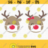 Reindeer with Mask SVG. Boy and Girl Reindeer Vector Files Cutting Machine. Quarantine Kids Christmas Clipart Cut Files png dxf eps jpg pdf Design 89