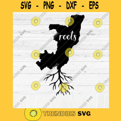 Rep of the Congo Roots SVG Home Native Map Vector SVG Design for Cutting Machine Cut Files for Cricut Silhouette Png Pdf Eps Dxf SVG