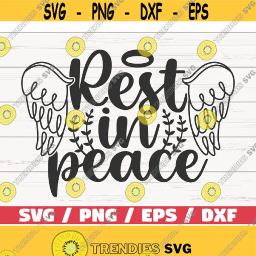 Rest In PeaceSVG Cut File Cricut Commercial use Instant Download Silhouette Memorial SVG In Memory Of Design 968