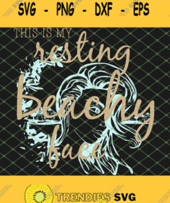 Resting Beachy Face 1 Svg Cut Files Svg Clipart Silhouette Svg Cricut Svg Files Decal And Vinyl