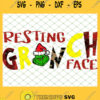 Resting Grinch Face SVG PNG DXF EPS 1
