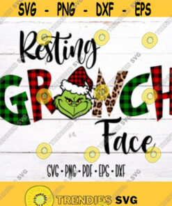 Resting Grinch Face Svg Png Funny Christmas Grinch File For Diy Projects Dowload Design 86