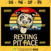 Resting Pit Face Svg Vintage Pitbull Mom Svg American Bulldog Svg 1