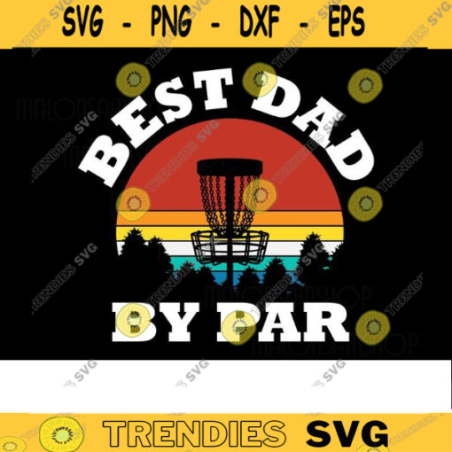 Retro Disc Golf SVG Best Dad by par disc golf svg disc golf golf svg disc golf cricut frisbee svg for lovers Design 171 copy