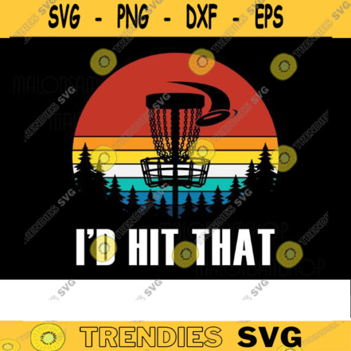 Retro Disc Golf SVG Id hit that disc golf svg disc golf golf svg disc golf cricut frisbee svg for lovers Design 34 copy