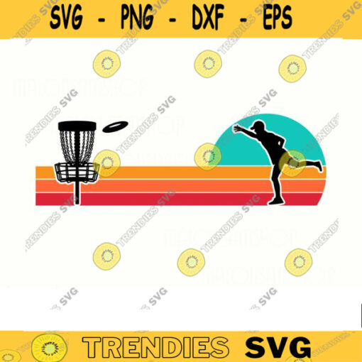 Retro Disc Golf SVG disc golf svg disc golf golf svg disc golf cricut frisbee svg dxf png Design 278 copy