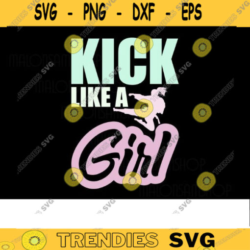 Retro Karate SVG Kick Like a Girl karate svg martial arts svg taekwondo svg Cricut File for karate lovers Design 260 copy