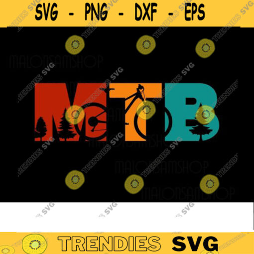 Retro Mountain Bike SVG MTB mountain bike svg bike svg mountain biking svg mountain svg Cricut File Design 6 copy