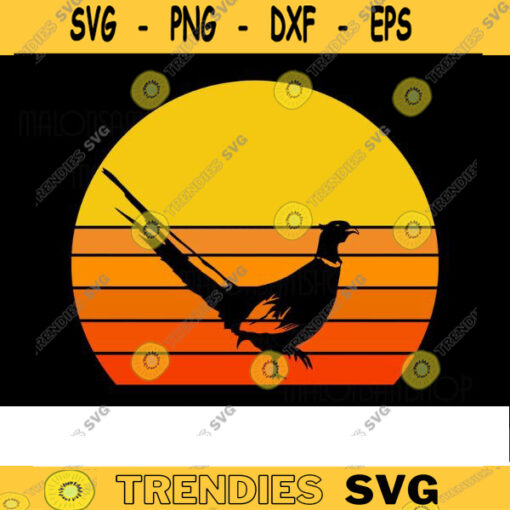Retro Pheasant SVG Pheasant Hunting SVG hunting svg easter svg hunt svg egg hunt svg dxf png Design 305 copy