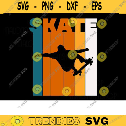 Retro Skateboard SVG Skate skateboarding svg skater svg skateboarder svg skateboard clipart Design 322 copy