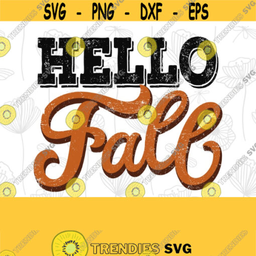 Retro Sublimations Designs Downloads Vintage Sublimations Png Clipart Hello Fall Fall Autumn Fall Vibes png file for sublimate Design 119