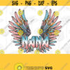 Retro Sublimations NANA Png Design Download Mommy and Me Png Clipart Dreamer NANA T Shirt Design Digital Download Rock Wings PNG Design 198
