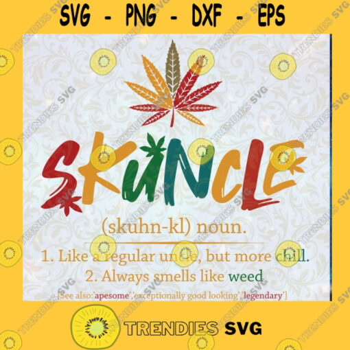 Retro Vintage Skuncle Definition Uncle Weed Png Weed Png Happy 420 Png INSTANT DOWNLOAD PNG Printable Digital Print Design Cut File Instant Download Silhouette Vector Clip Art