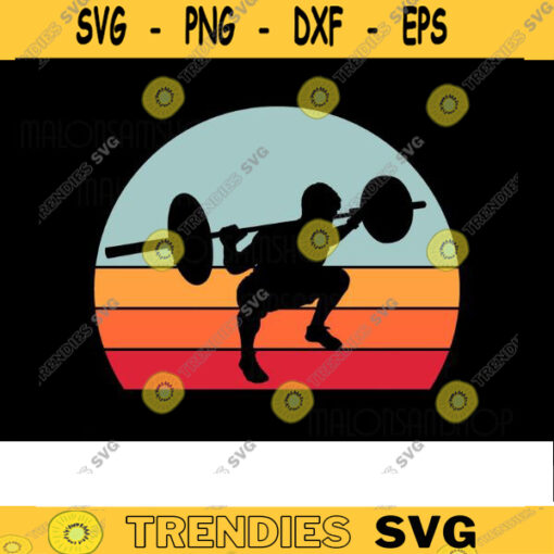 Retro Workout SVG Gym workout svg gym svg exercise svg fitness svg motivational svg for gym lovers Design 237 copy