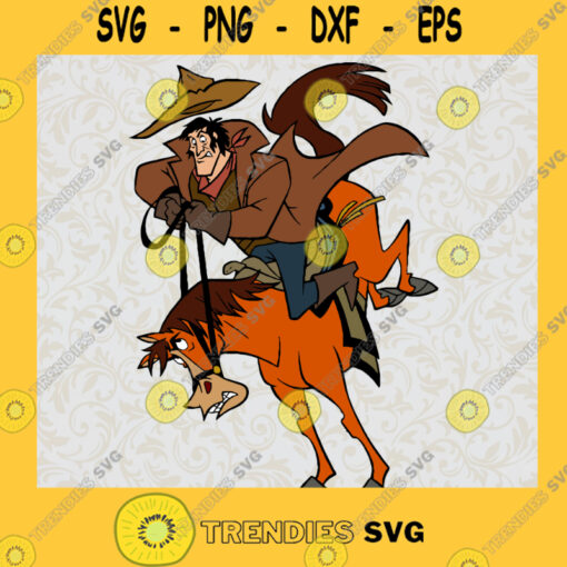 Rico And Horse Svg Home to The Range Svg Cow Boy Svg Disney Cartoon Svg