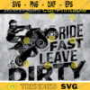 Ride Fast Leave Dirty SVG ATV svg 4 Wheeler Clipart Quad Riding Svg Four Wheeler Decor Design 5