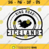 Ring Road Iceland Vintage Svg Png