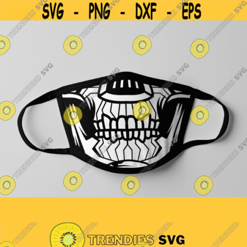 Robot Skull Face Mask Svg Skull Mask Skeleton mask Funny face mask Design Cricut File Digital DownloadDesign 101
