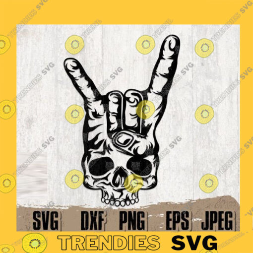 Rock Sign Hand svg Rock Skull svg Rock Hand Sign Skull svg Hand Sign Shirt svg Skull Hand svg Rock Clipart Rock Hand Cutfile Skull svg copy