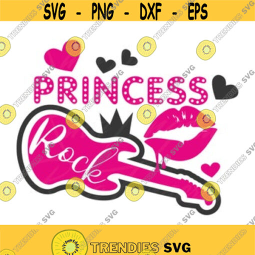 Rock princess svg princess svg baby svg lips svg girl svg png dxf Cutting files Cricut Funny Cute svg designs print for t shirt quote svg Design 154