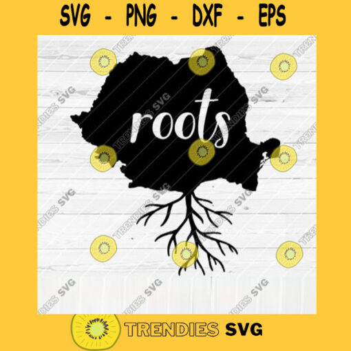 Romania Roots SVG File Home Native Map Vector SVG Design for Cutting Machine Cut Files for Cricut Silhouette Png Pdf Eps Dxf SVG